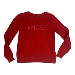 Victoria's secret womens medium red angel sweater cashmere blend knit